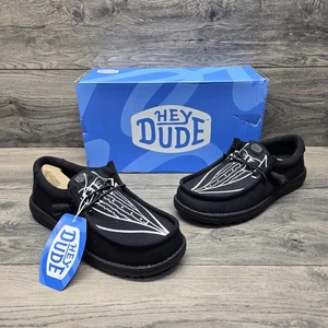 Hey Dude Wally Smoking Schuhe Herren schwarz Slipper Freizeit Hochzeit Herren Größe 8 - Bild 1 von 9