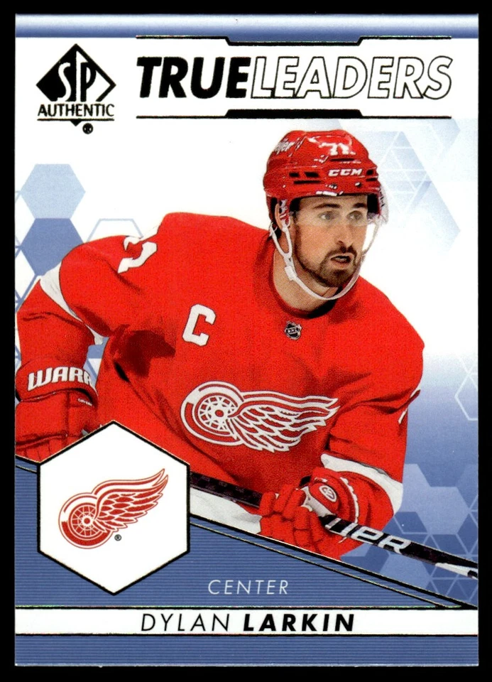 2022-23 SP Authentic True Leaders Blue Dylan Larkin Detroit Red Wings #TL-12 - Image 1 of 2