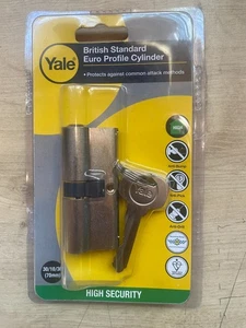 YALE EURO CYLINDER 70MM 30-10-30mm - Picture 1 of 2