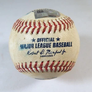 2022 New York Mets Miami Marlins Game Used Baseball Brian Anderson Grounds Out - Picture 1 of 4