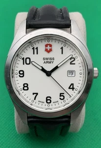 Victorinox Swiss Army Men's Watch 241000 Garrison White/Cream Dial Date At 3 - Picture 1 of 22
