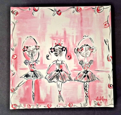 Colleen Karis Designs Liesl Long 3 Princess Ballerinas Dancer Canvas Wall Art  - Image 1 of 4