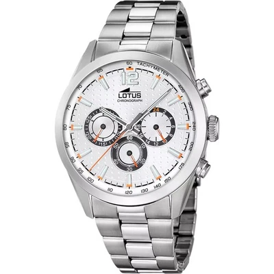 Orologio Uomo Cronografo Lotus 18152/A In Acciaio Con Quadrante Grigio - Immagine 1 di 4