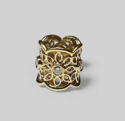 Pandora 14k Yellow Gold Radiance Freesia Bead Charm 750803D - Image 1 of 4