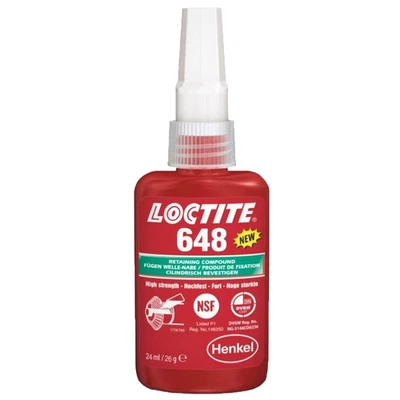 LOCTITE 648 FREIN FILET PROFESSIONNEL FIXATION FORTE 24 ml - Photo 1/2
