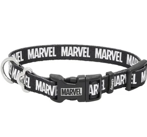 Marvel Logo Dog Collar Size L 18"-26"  1" Wide 226351 NEW - Picture 1 of 4