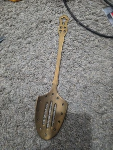 Handmade 15” Brass Kitchen Spatula/ Skimmer Cooking Utensils Kitchen Equipment - Picture 1 of 4