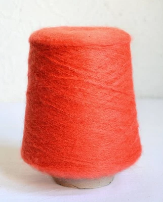 Fluffy Italian Mohair Knitting Yarns, 15.5 oz / 440 grams on Cone - Image 1 of 3