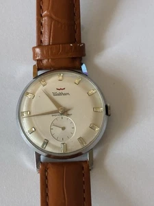 Waltham Vintage Wristwatch ,serviced,oiled,Keeps Time new Strap - Picture 1 of 5