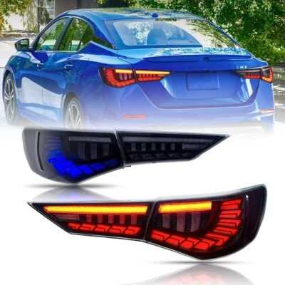 Nueva luz trasera LED apta para Nissan Sentra Sylphy Pulsar 2019-2021 lámpara trasera 4 piezas Foto 1 de 4