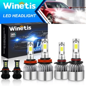 9005 H11 LED Headlight 9145 Fog Light Bulb For Lexus IS250 IS350 2006-2010 White - Picture 1 of 9