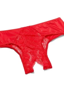 Victoria's Secret VERY SEXY Lace Ouvert Cheeky Panty - XL - VS Red Panty NWT - Picture 1 of 6