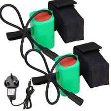 20000/16000 mAh 8.4V Rechargeable Battery Pack Pouch For Bike  Light Head Lamp Q