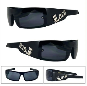 New Locs Mens Cholo Sunglasses Matte Black - LC54 - Picture 1 of 5