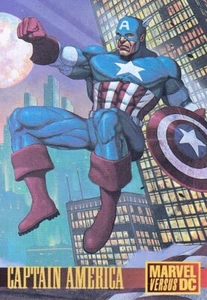 Tarjeta promocional Fleer/Skybox 1995 DC versus Marvel Batman vs Capitán América #2 - Imagen 1 de 2