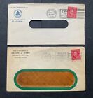 1914-18 COVERS COIL STAMPS EARLY ! ST LOUIS MO + TACOMA WA PANAMA PACIFC EXPO CA