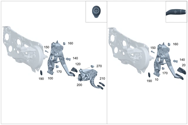 Conjunto pedal freno mercedes-benz cla250 cla35 amg 2014-2025 1772902300 Foto 1 de 1