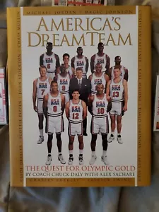 Americas.s Dream Team book w/3 BB cards mint MJ. Pippen. USA team card - Picture 1 of 4