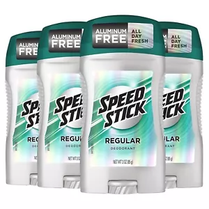 Speed Stick CG00483 Men's Deodorant, Regular - 3oz (4 Pack) Free Shipping. - Picture 1 of 9