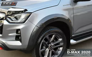 Set Matte Black Wheel Arch Fender Flare For Isuzu D-Max Dmax 4Door 2020 2021 - Foto 1 di 5