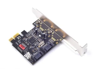 PCIe X1 To 2 Port SATA2.0 3G/bps Raid Controller Card SIL3132 Chipset - Picture 1 of 4
