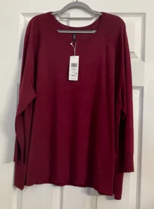 Nuevo con etiquetas $228 Pullover Eileen Fisher Rosa Lana Merino Manga Raglán XL 1X 2X 3X - Imagen 1 de 6