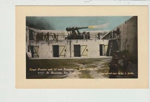 POSTKARTE 10 ZOLL VERSCHWINDENDE GEWEHRE 114. CO. FUSS. ROSECRANS SAN DIEGO KALIFORNIEN - Bild 1 von 2