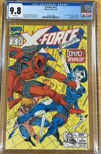 🔥X-FORCE #11 CGC 9.8 NM/M WHITE PAGES 1992 1ST REAL DOMINO ROB LIEFELD MARVEL🔥 - Picture 1 of 8