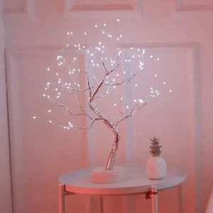 LED Branch Lights 108 LEDs New Silver Copper Wire Tree Branches LED Bonsai Ta... - Picture 1 of 7
