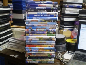 (26) Children's Animal DVD Lot: (4) Disney (3) Ice Age Shark Tale Happy Feet - Picture 1 of 3