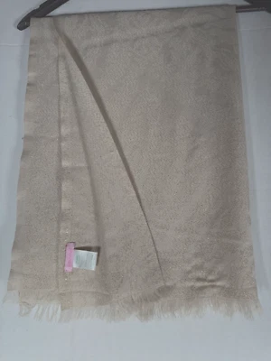 Lilly Pulitzer Bufandas Doradas Lana Metálica 76" con Flecos x 26" Rectángulo Foto 1 de 4