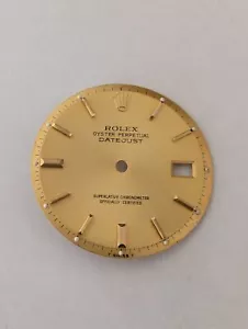 ROLEX OP DATEJUST DIAL FOR 36mm 1601 FOR PARTS OR REPAIRS-GREAT CONDITION - Picture 1 of 2