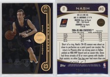 2005-06 Topps First Row Gold Rainbow /325 Steve Nash #17 HOF