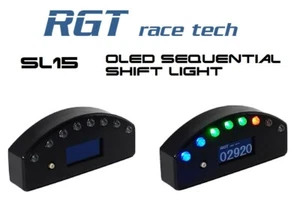 RGT race tech SL15 OLED sequential shift light digital tachometer - Picture 1 of 2