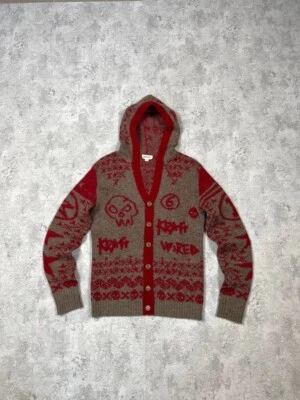 RARE Diesel Less Wired Knit Button Up Graphic Cardigan Size XL - Image 1 of 4