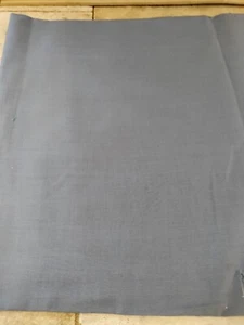 FABRIC REMNANT STEEL BLUE LIGHT WEIGHT COTTON 20+" x 39" - Picture 1 of 3