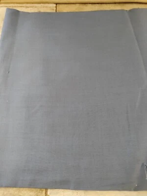 FABRIC REMNANT STEEL BLUE LIGHT WEIGHT COTTON 20+" x 39" - Image 1 of 3