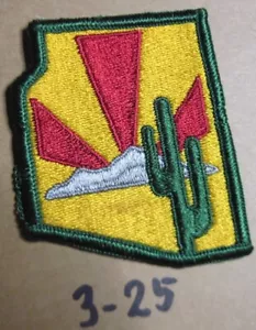 Army shoulder color ARIZONA NATIONAL GUARD HQ PATCH merrowed edge style - Picture 1 of 1
