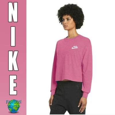 Nike NSW Women's Gym Vintage Long Sleeve Top Size 2X (Plus Size) CT0644 691  NEW - Image 1 of 3