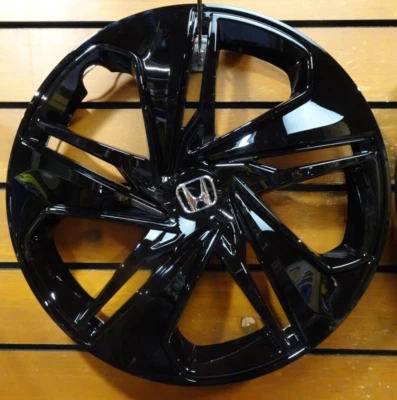 (1) NEW 2016 2019 2020 2021 Fits Honda Civic 16" BLACK Hubcap Wheel Covers 55103 - Image 1 of 2