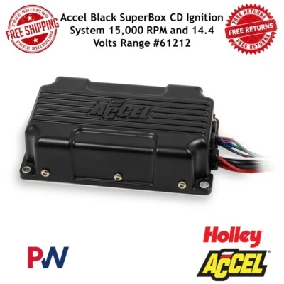 Accel Black SuperBox CD Ignition System 15,000 RPM and 14.4 Volts Range #61212 - Image 1 of 4
