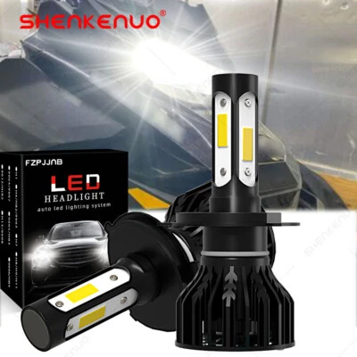 2 9003 4Side White LED headlight Bulbs For Ski-Doo Skandic 280 377 440 550F 600 - Image 1 of 4