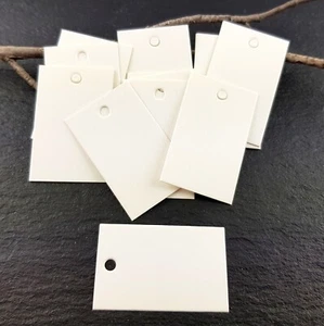 Kraftpapier Geschenkanhänger Etiketten Preisschilder 23x36mm 100 Stück SERAJOSY - Bild 1 von 1