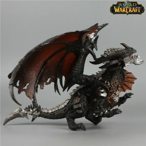 WOW World of Warcraft Neltharion Death Wing with Light Gradient Effect Figure Cover