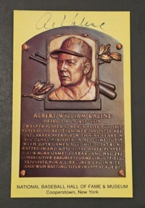 AL KALINE Signed Hall of Fame Induction Postcard-DETROIT TIGERS-PSA - Picture 1 of 3