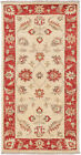 2X4 Hand Knotted Oushak Carpet Traditional Ivory Fine Wool Accent Rug D41848