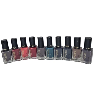 10 piezas LOreal Paris Gel de Uñas - Laca Tapa Negra Esmalte Multicolor 0.39/FL OZ Nuevo Foto 1 de 4