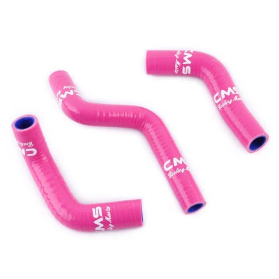 Silicone Radiator Coolant Pipes Kit Pink for 2014-2023 Kawasaki KX85 KX100 Foto 1 de 4