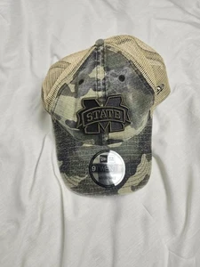 Cappello Berretto Bulldogs Mississippi State Snap Back Uomo Taglia Unica Mimetico NCAA Nuova Era - Foto 1 di 6