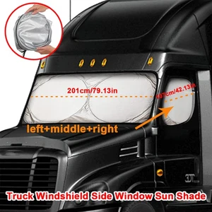 Car Windshield+Side Windows Cover Foldable Sun Shade Cover For Truck 201CM*85CM - Picture 1 of 18